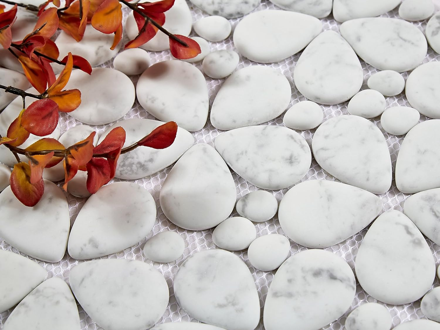 Marble Flower Mosaic Tile Wall Floor Bathroom Kitchen 5 Sheets