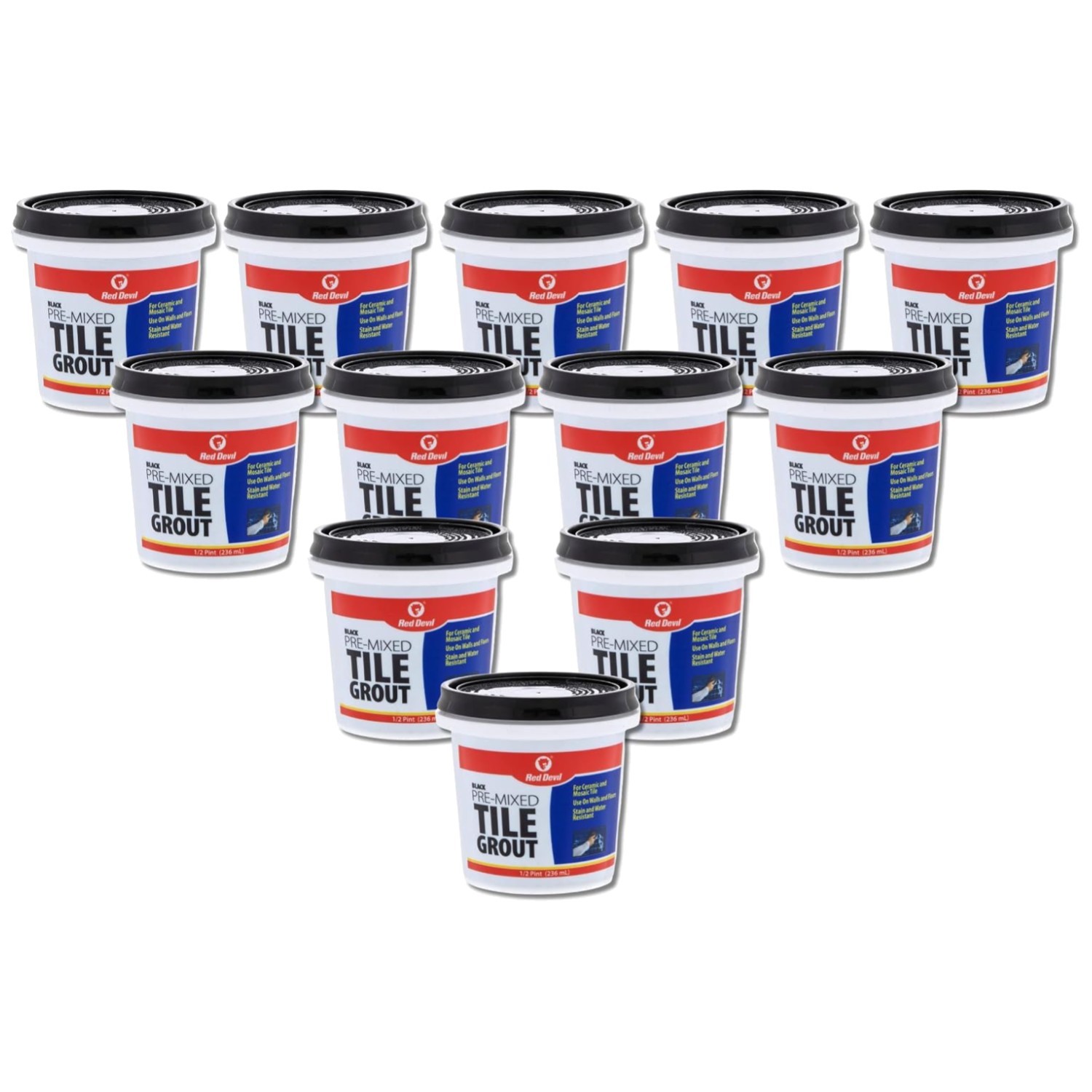 Easy Clean Up Tile Grout – Professional Quality – Pack of 12