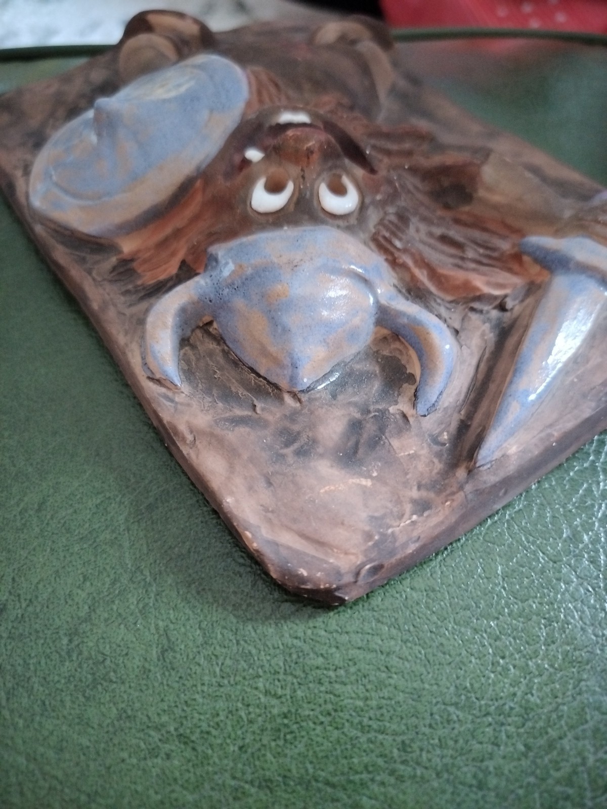 Vintage Viking Tile – Unique Clay Tile – Fantasy Decor – Made In Denmark Danish