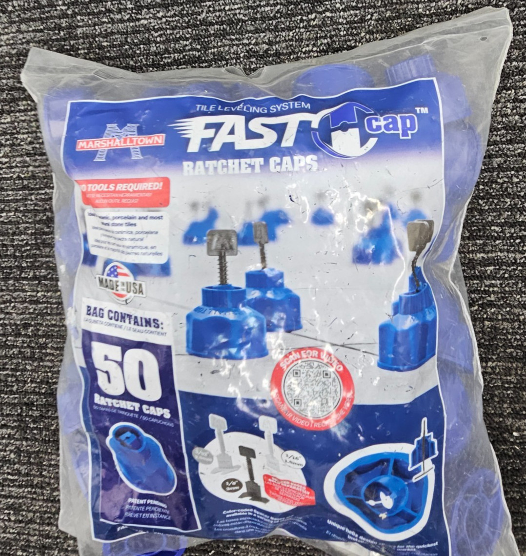 (QTY 50) Marshalltown EDI-29000 Fastcap Fast Ratchet Cap Tile Leveling 1/16-1/8”