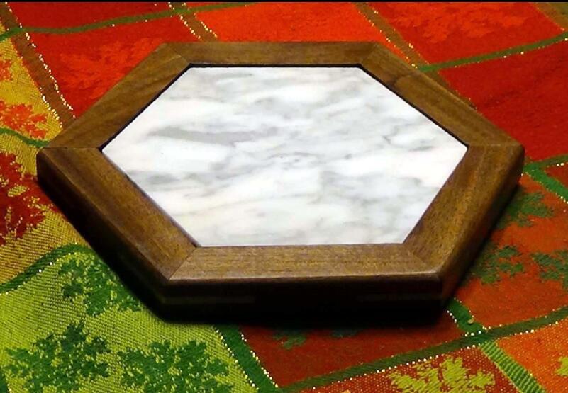 C36H 6″ Hexagon Honed Carrara White Marble Venato Carrera Bianco Tile