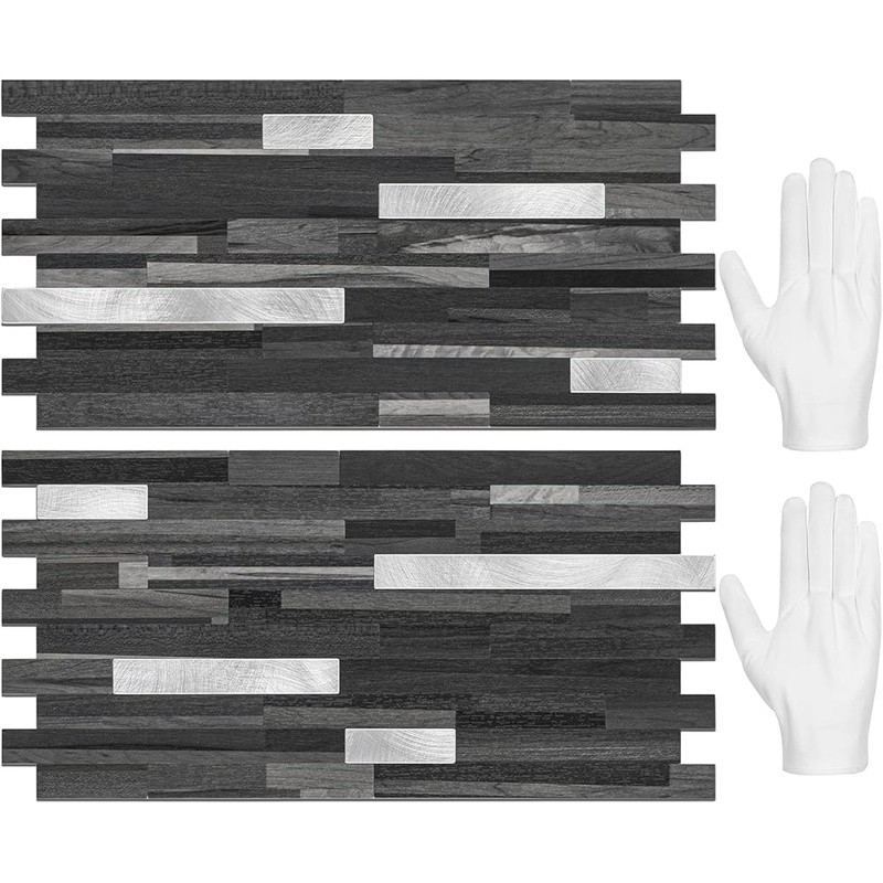 Peel & Stick Tile Waterproof Marble Texture DIY Backsplash Kitchen Wall Upgrade