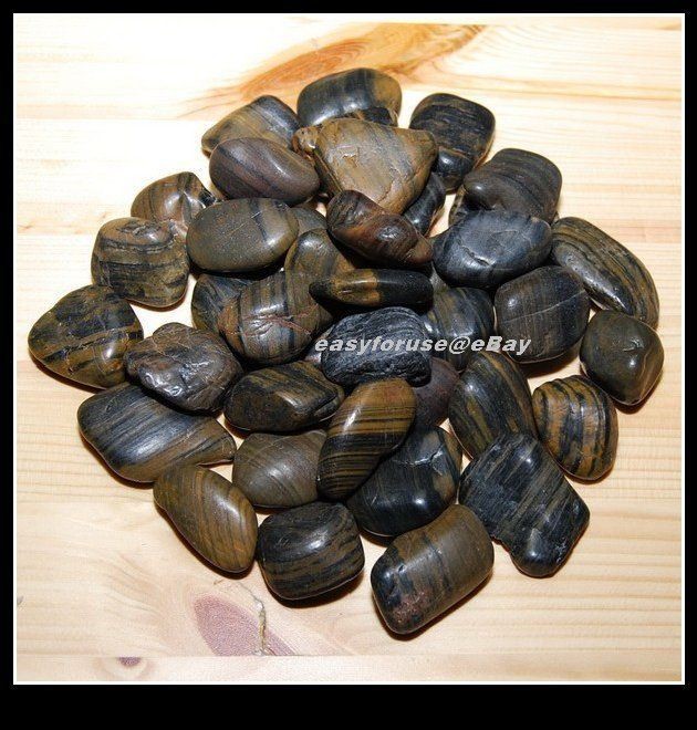 Decorative Natural Polished Stripe Pebble Garden & Landscaping Stone Aquarium