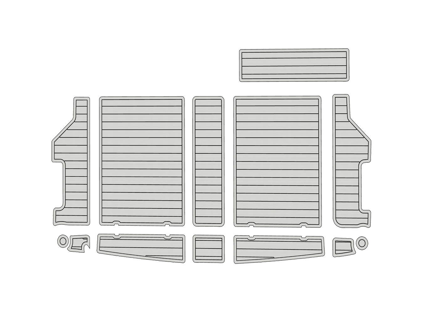 1988 Bayliner 3288 3270 EVA Boat Flooring Deck Kit SeaDek Style Non-Slip