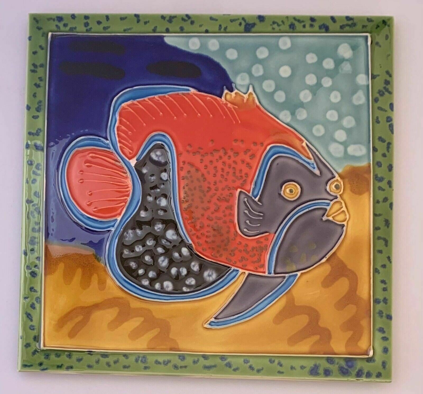 Clownfish Decorative 8×8 in. Ceramic Wall Art Tile Beach Coastal Backsplash New