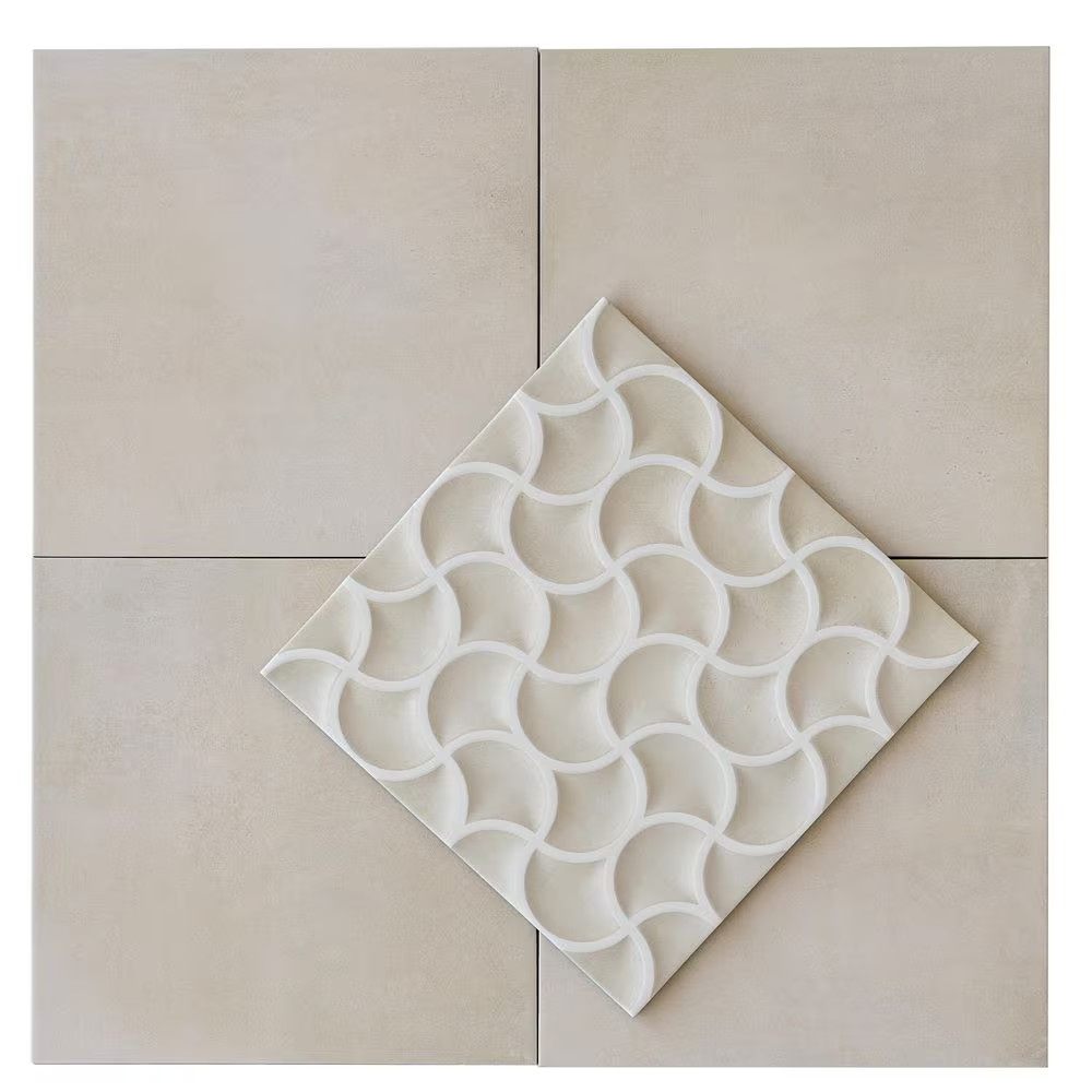 Citadel 13 In. X 13 In. Matte Soft Beige Terracotta Porcelain Lattice Tile (9.57