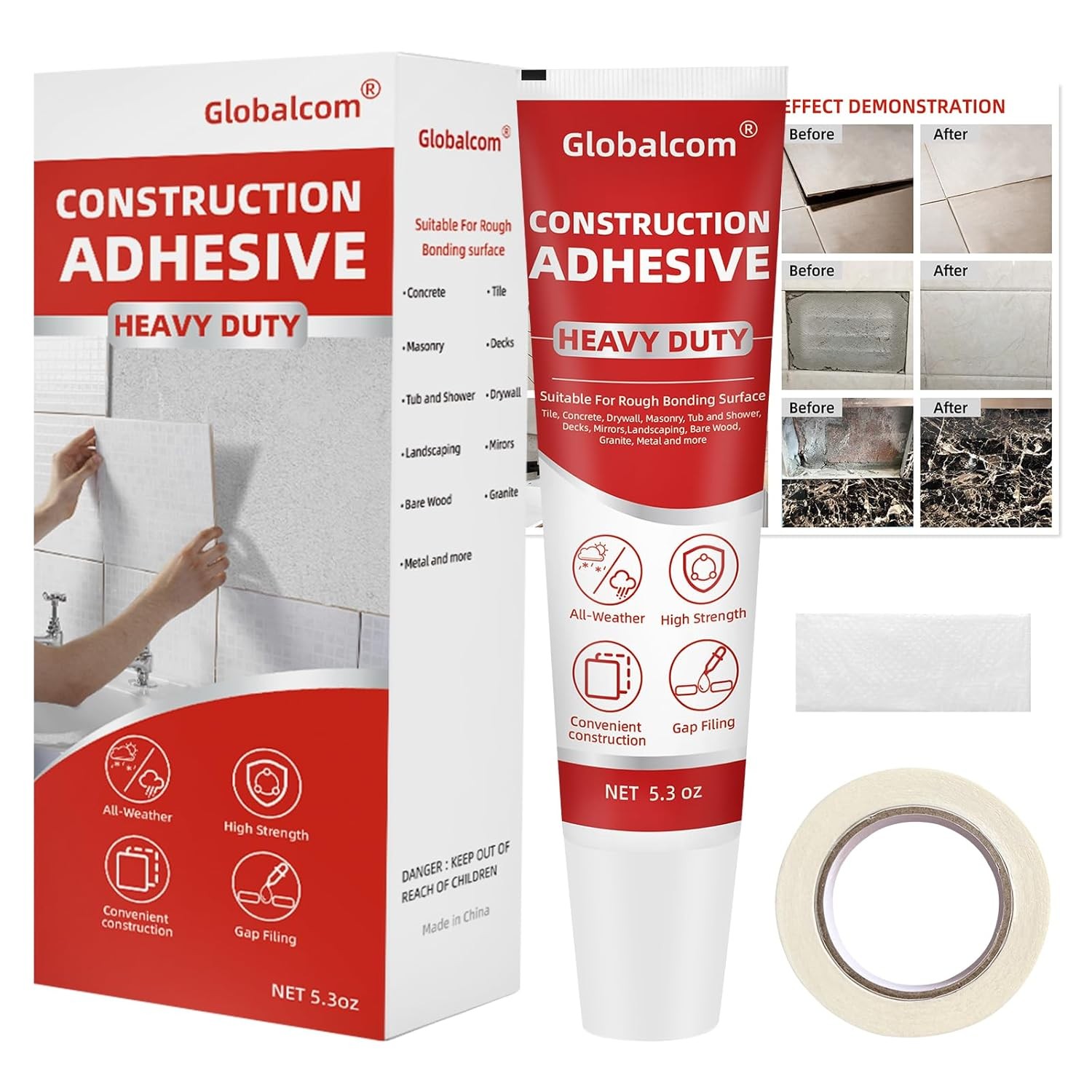 Construction Adhesive Heavy Duty Waterproof Glue for Tile Stone Wood Floor