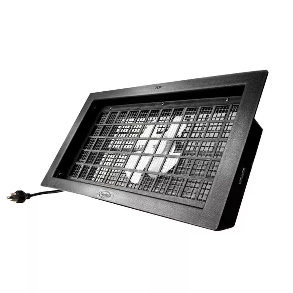 16 In. X 8 In. Resin Power Foundation Vent in Black