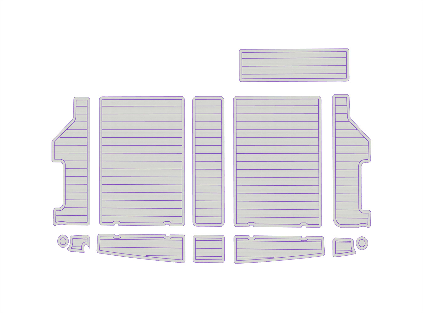 1988 Bayliner 3288 3270 EVA Boat Flooring Deck Kit SeaDek Style Non-Slip