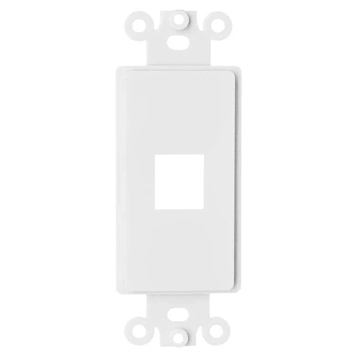 Decorator‑Style 1‑Port Keystone Insert Wall Plate Module UL Listed