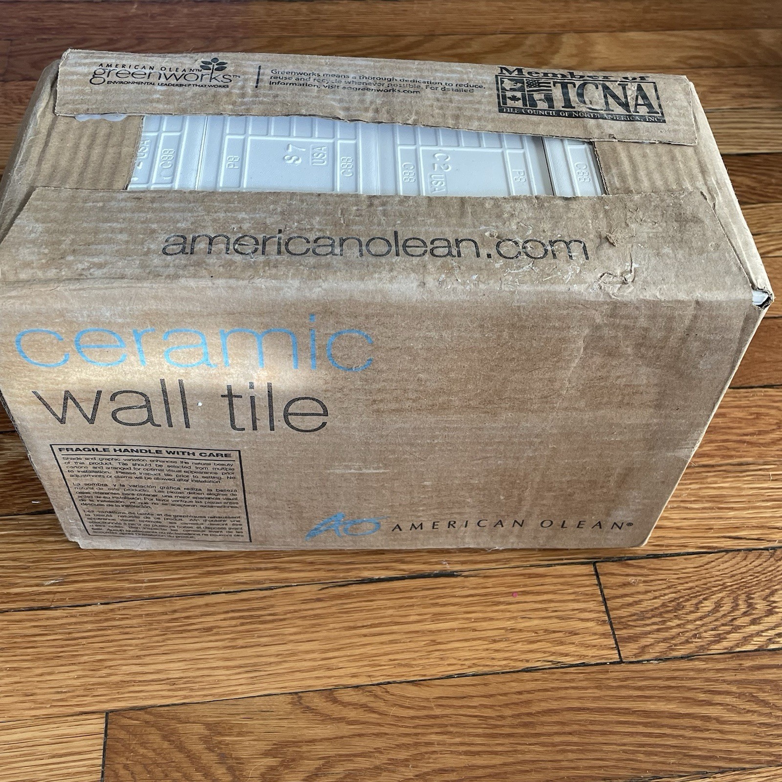 3×6 Ice White Ceramic Subway Tile, American Olean (New Box, 12.5 SF, 100 pc)