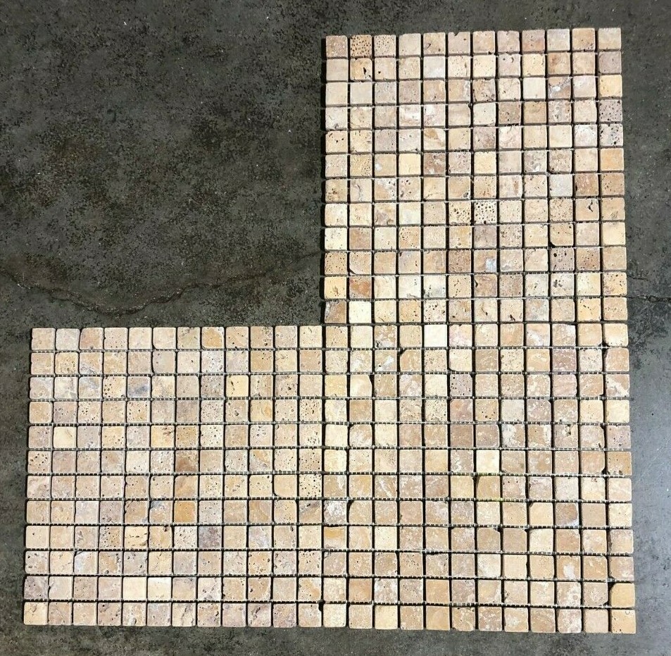 12×12 Tile Mosaic Tuscany Gold Travertine wall (10 Square Feet) Tiles T-33