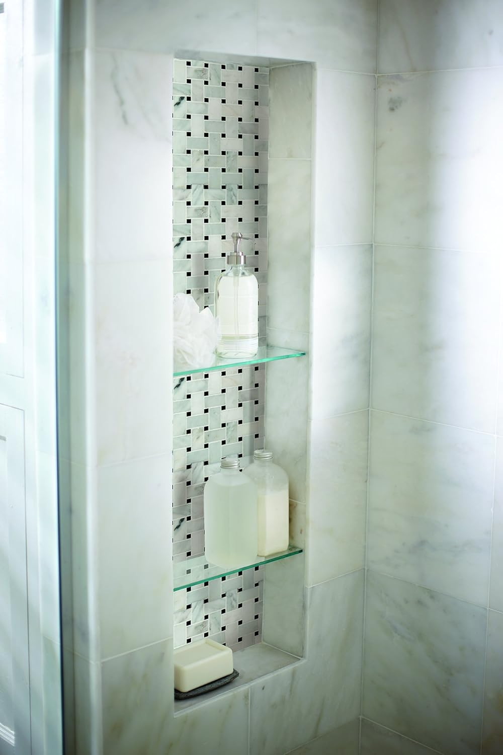Arabescato Carrara 12″ Honed Marble Basketweave Tile for Backsplash & Walls