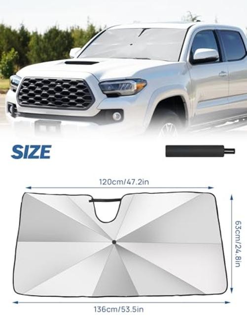 Windshield Sunshade Umbrella for Toyota Tacoma 2016-2023, for Tacoma