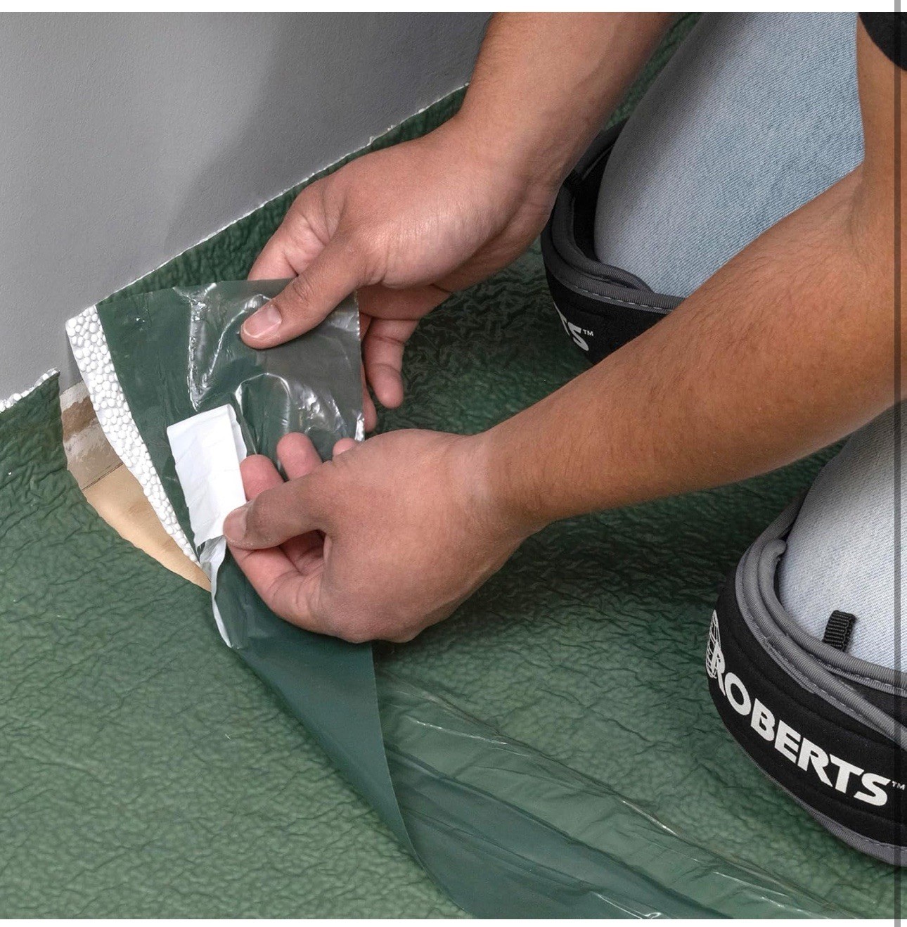 ROBERTS First Step Premium Underlayment – 100 sq. ft. Roll – 40″ x 30′ x 2 mm