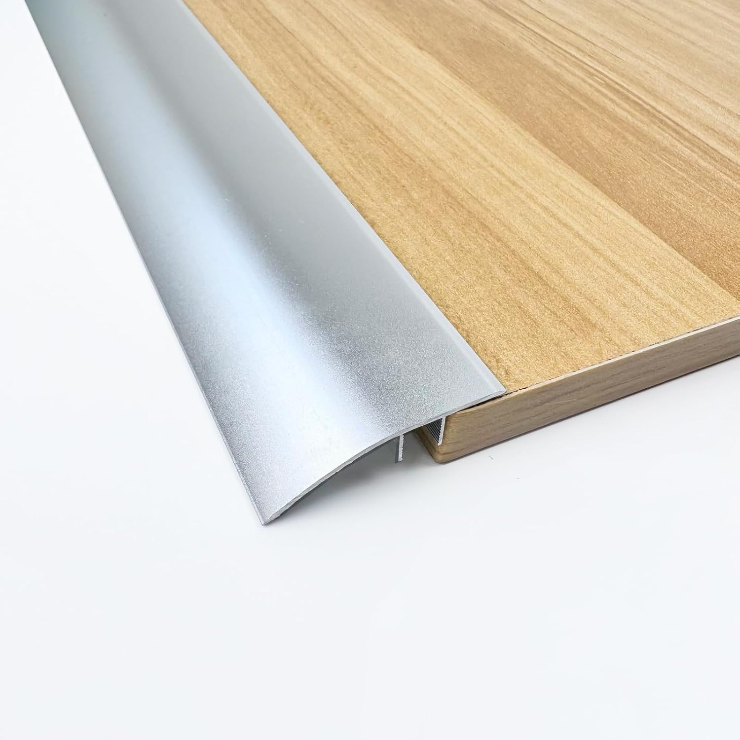 48″ Aluminum Floor Transition Strip – 3 Pack for Doorways & Ramps, Silvery