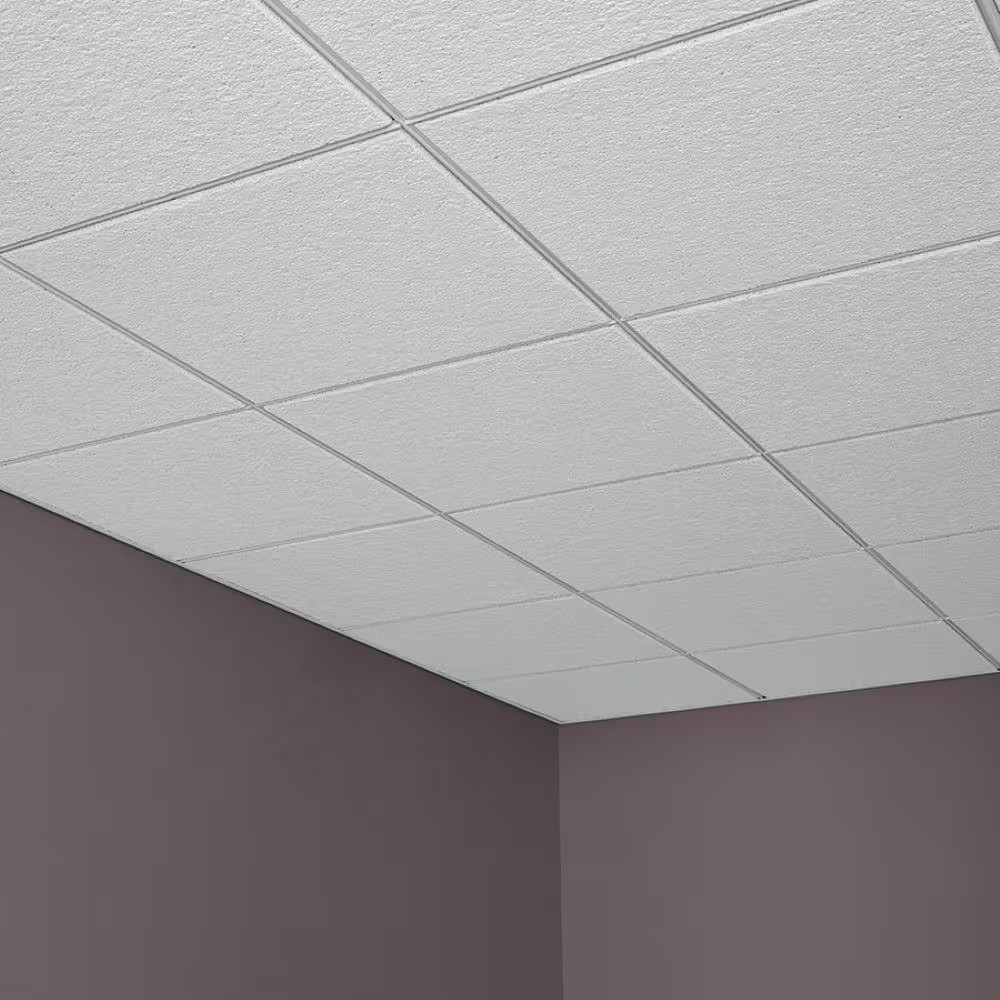 2 Ft. X 2 Ft. Frost White Fineline Edge Lay-In Ceiling Tile, Case of 8 (32 Sq. F