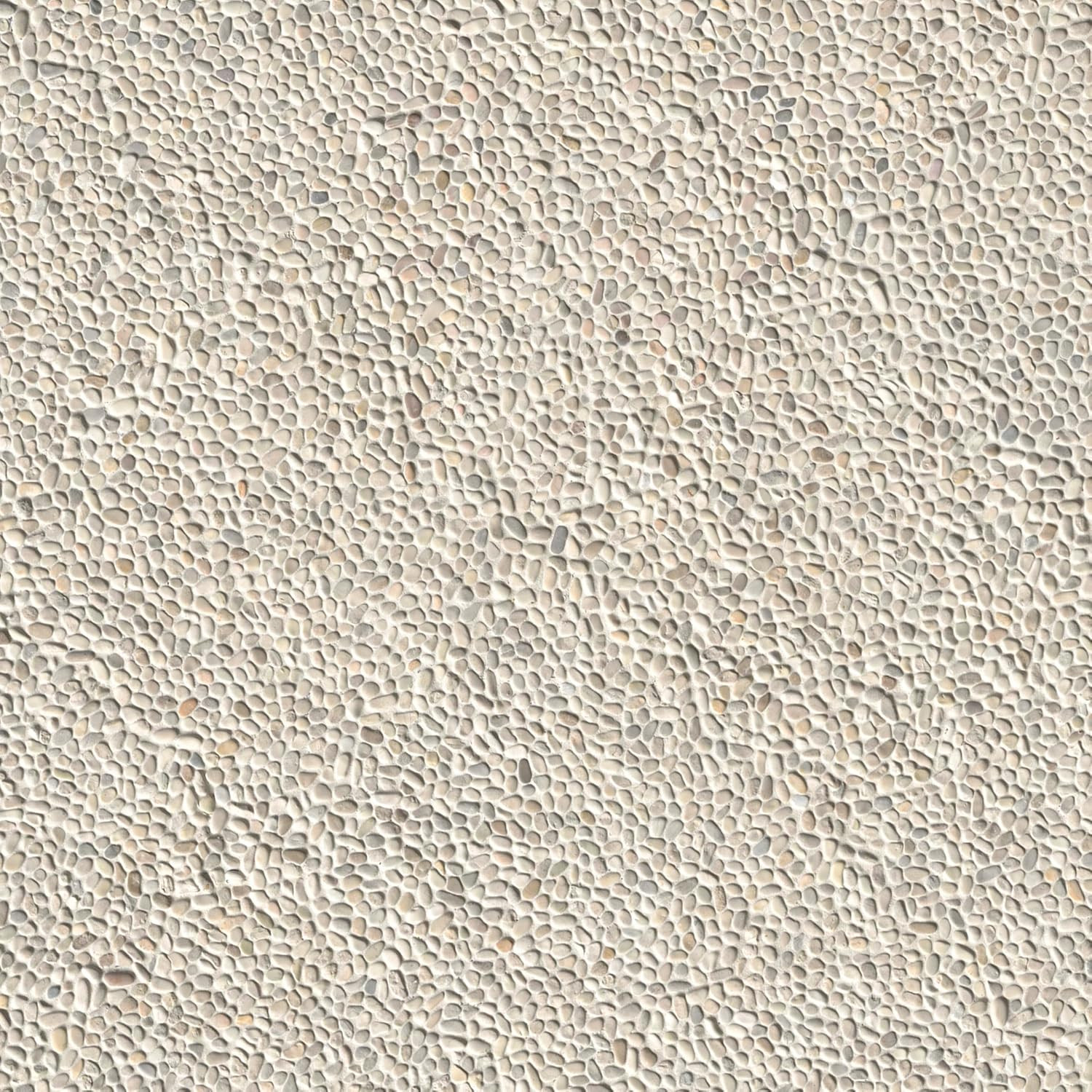 Ivory White Tumbled Marble Mosaic Tile for Backsplash & Shower Walls