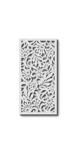 avines Decorative Wall Art Panel 48″ L X 24″ W X 3/8″ H White Color Pvc Board P