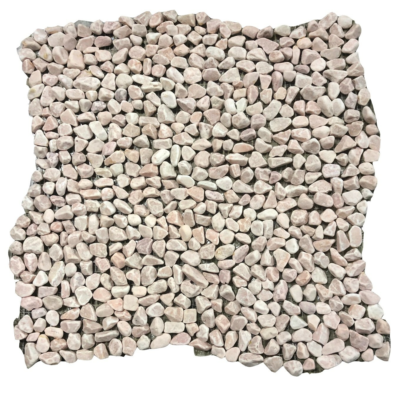 12×12 Tile Pink Micro Pebble Shower Stone Pathway (100 Square Feet) T-18
