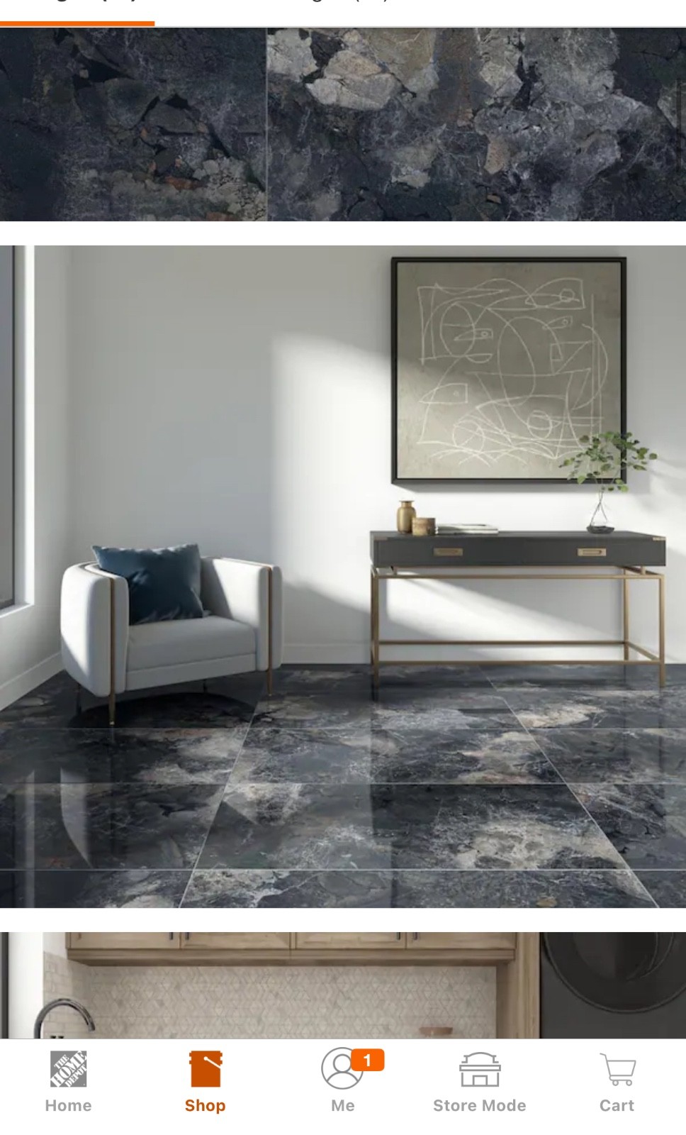 Daltile Santa Loma Nightfall 24 in. x 48 in. Polished Porcelain Stone Look Floor