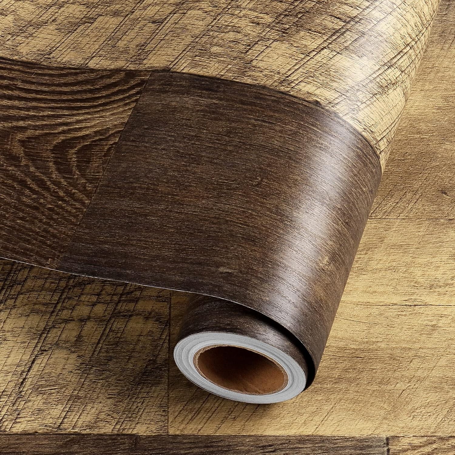 Reclaimed Wood Vinyl Flooring Roll Waterproof Vinyl Plank Flooring Peel and