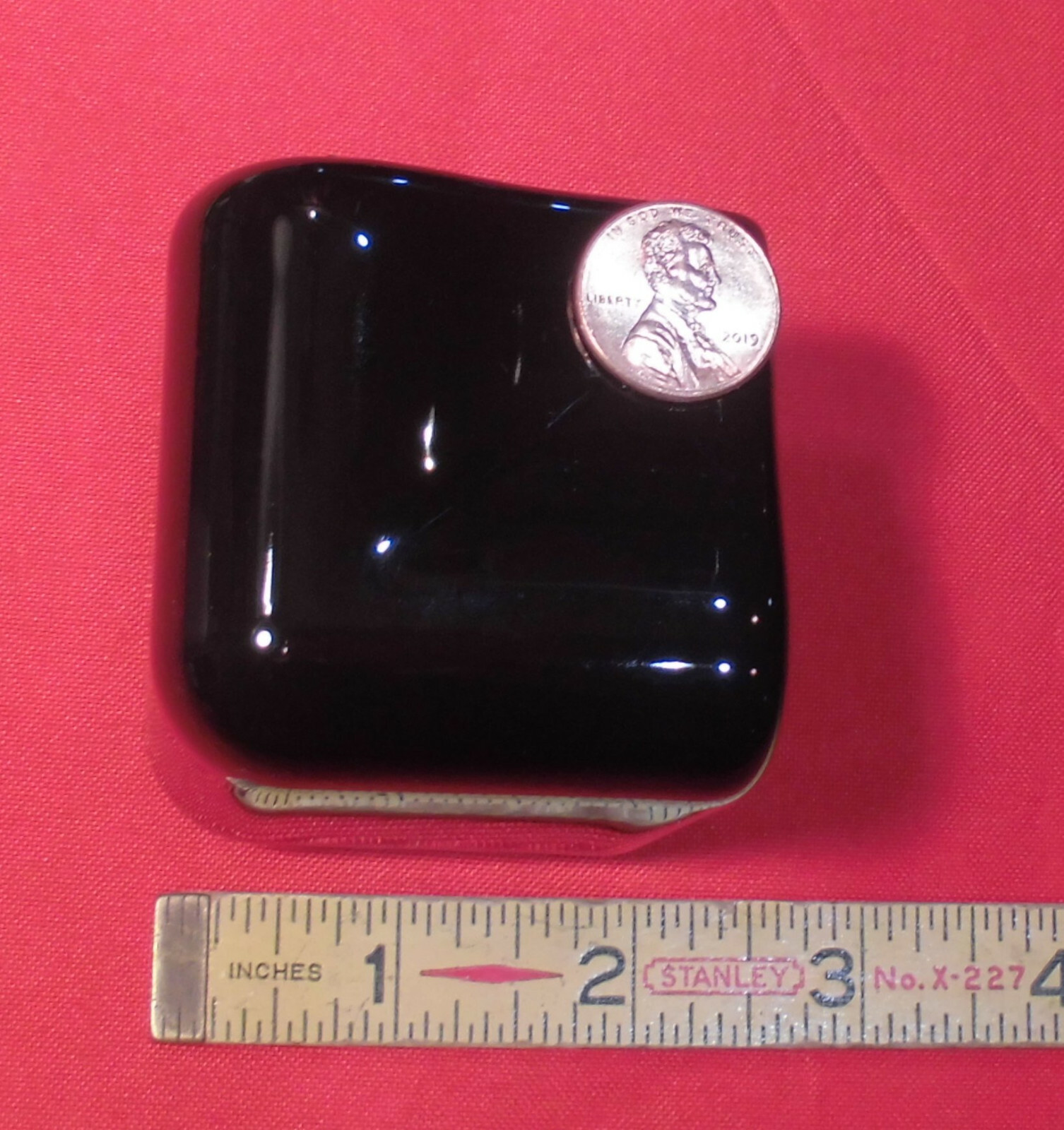 1 pc. *Gloss Black* V Cap Corner Ceramic Trim Tile; Counter Top Edging; NEW