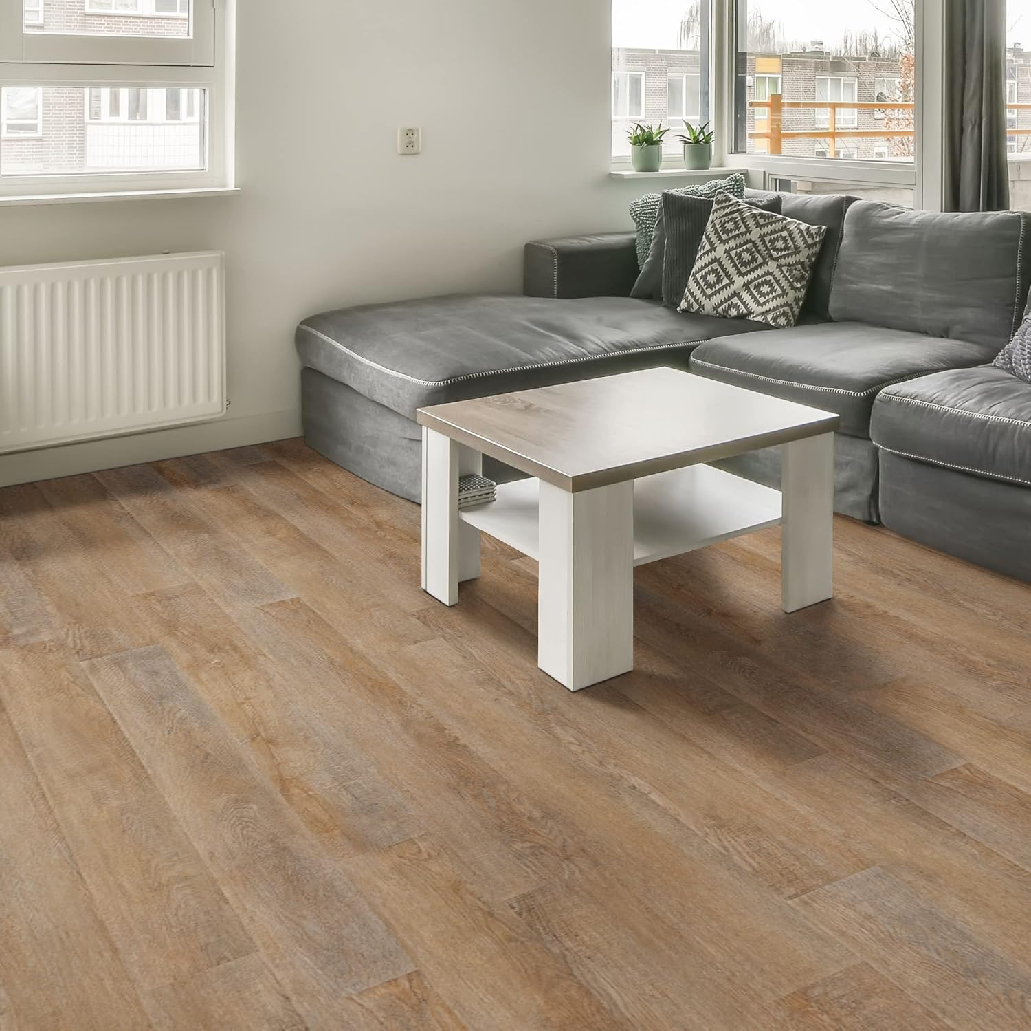 Katalina 6″ x 48″ Saddleback Brown Rigid Core Luxury Vinyl Flooring