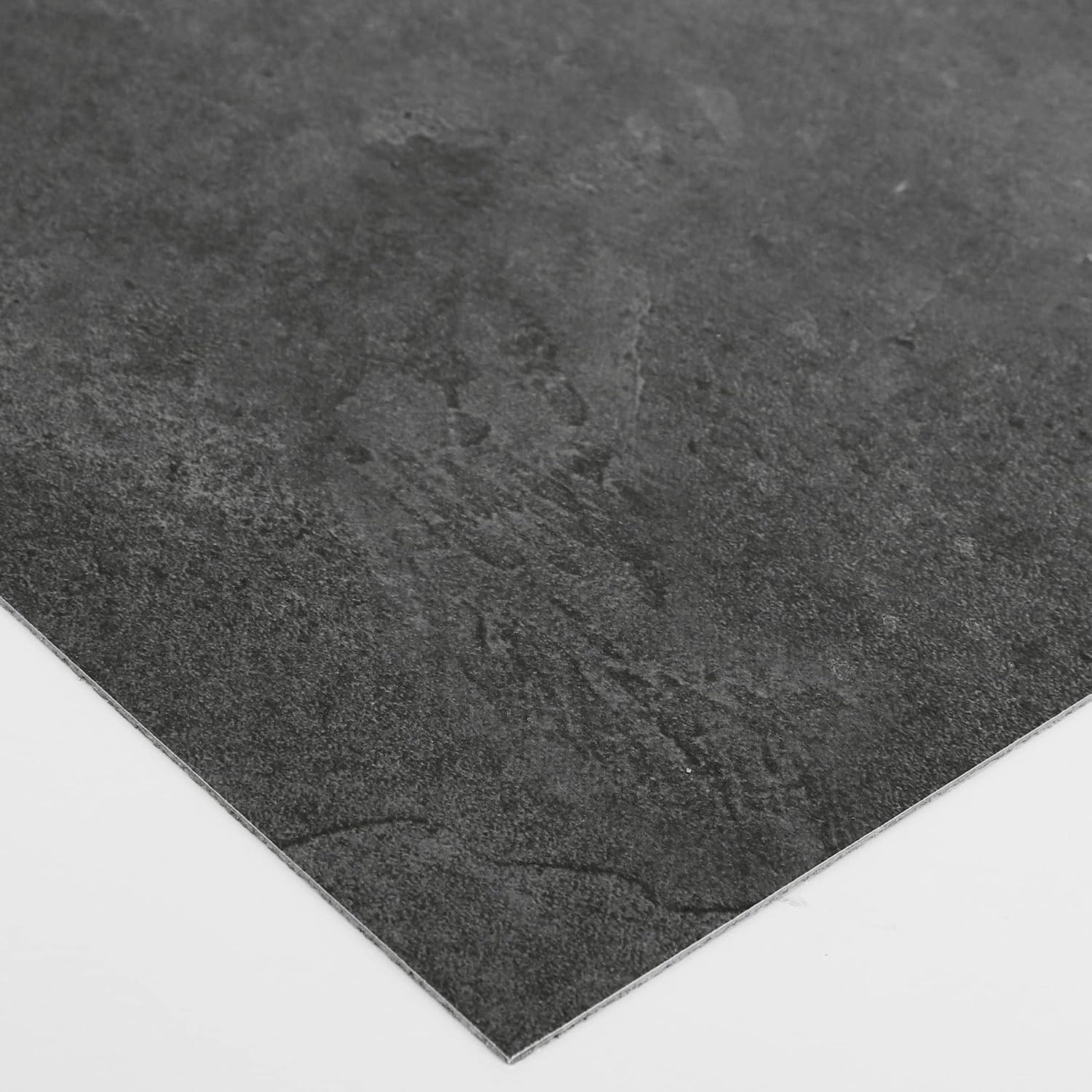 Peel and Stick Floor Tiles, Waterproof Grey Vinyl Flooring, 12×12″, 4 Sheets