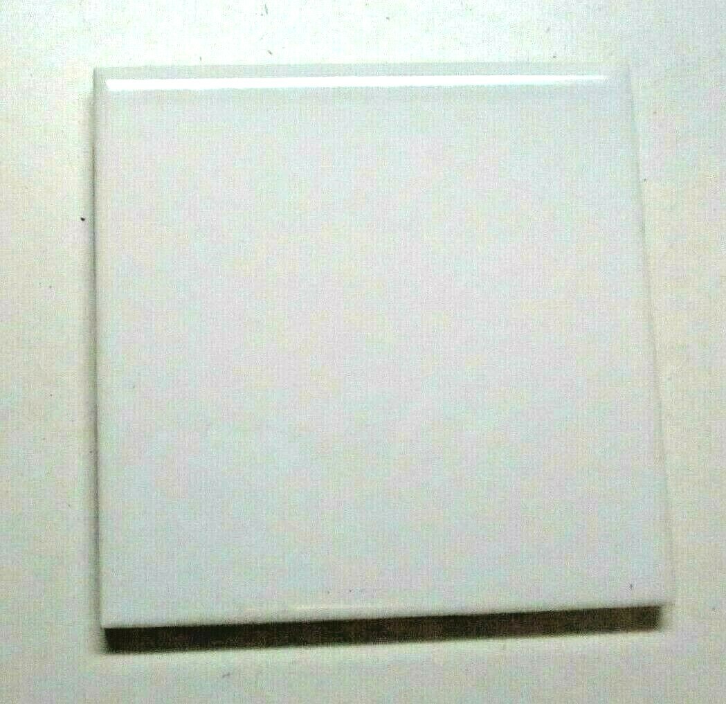 1 Wall Tile Mannington MCT USA 4-3/8″ Sq. 1990s Everest Gloss White Ceramic Vtg