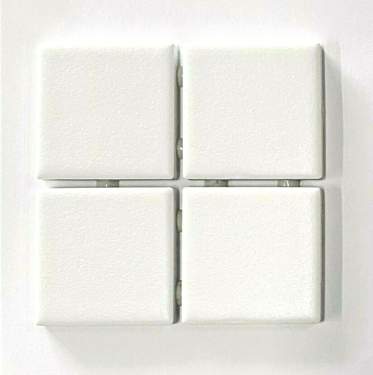 2×2 Essential White Matte Subway Ceramic Tile Kitchen Backsplash (1 sheet)