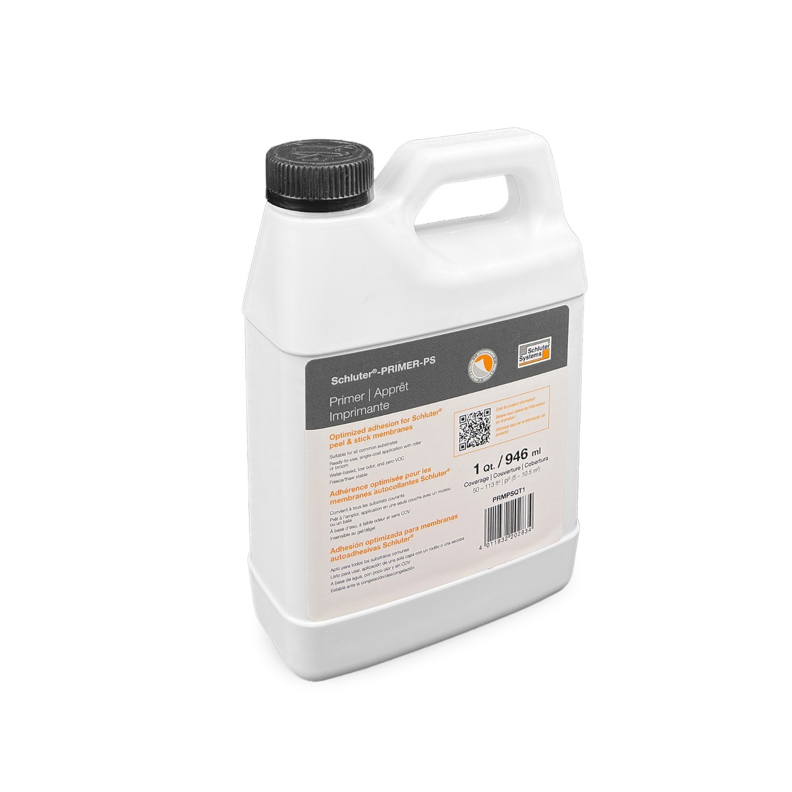 Schluter PRIMER Peel & Stick Primer – Quick Drying, Water Based, 1 QT (946 ML)