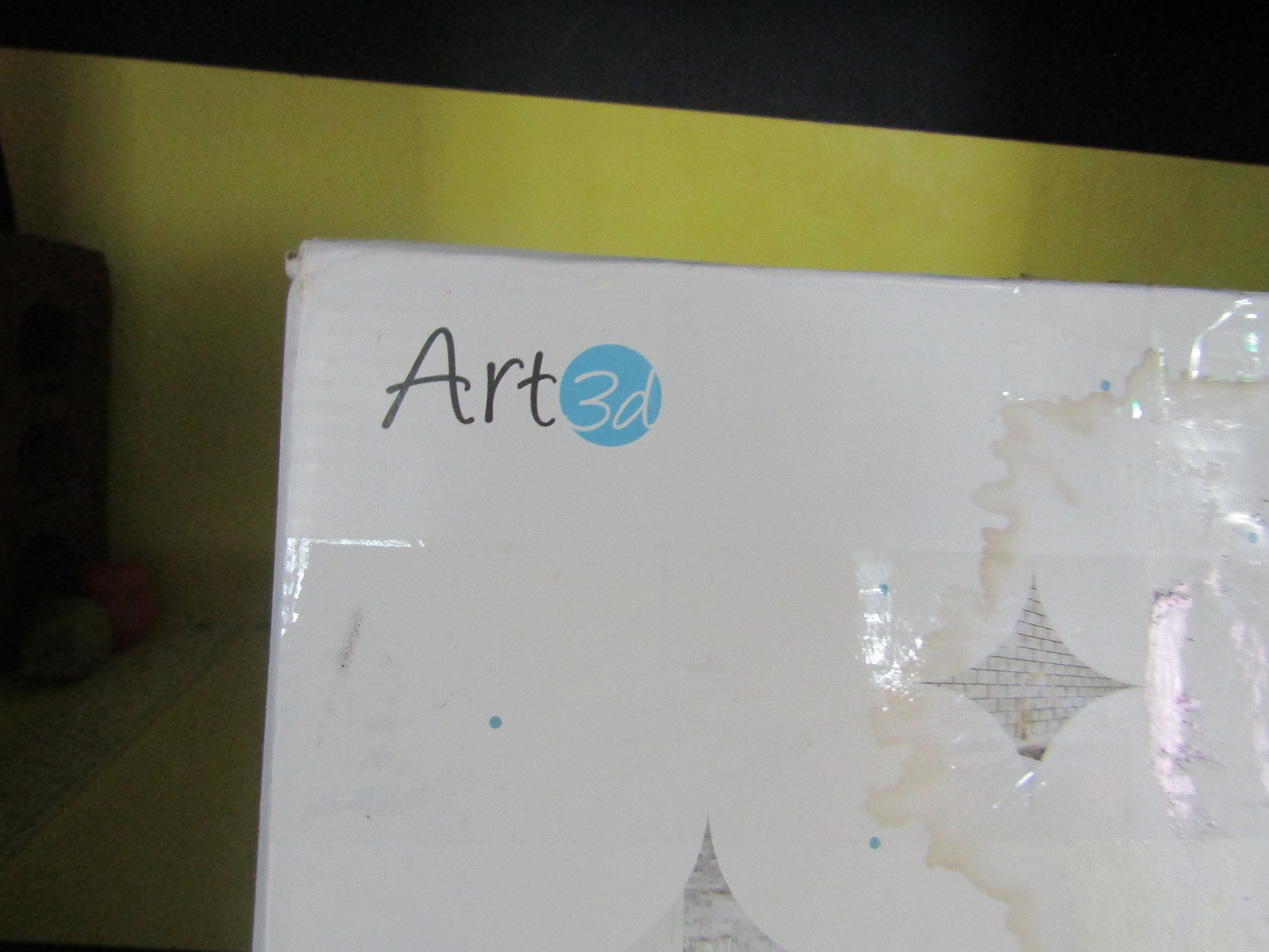 Art3d Peel & Stick Plastic Backsplash Wall Tile 10 Sheets 12″ x 12″ Warm White
