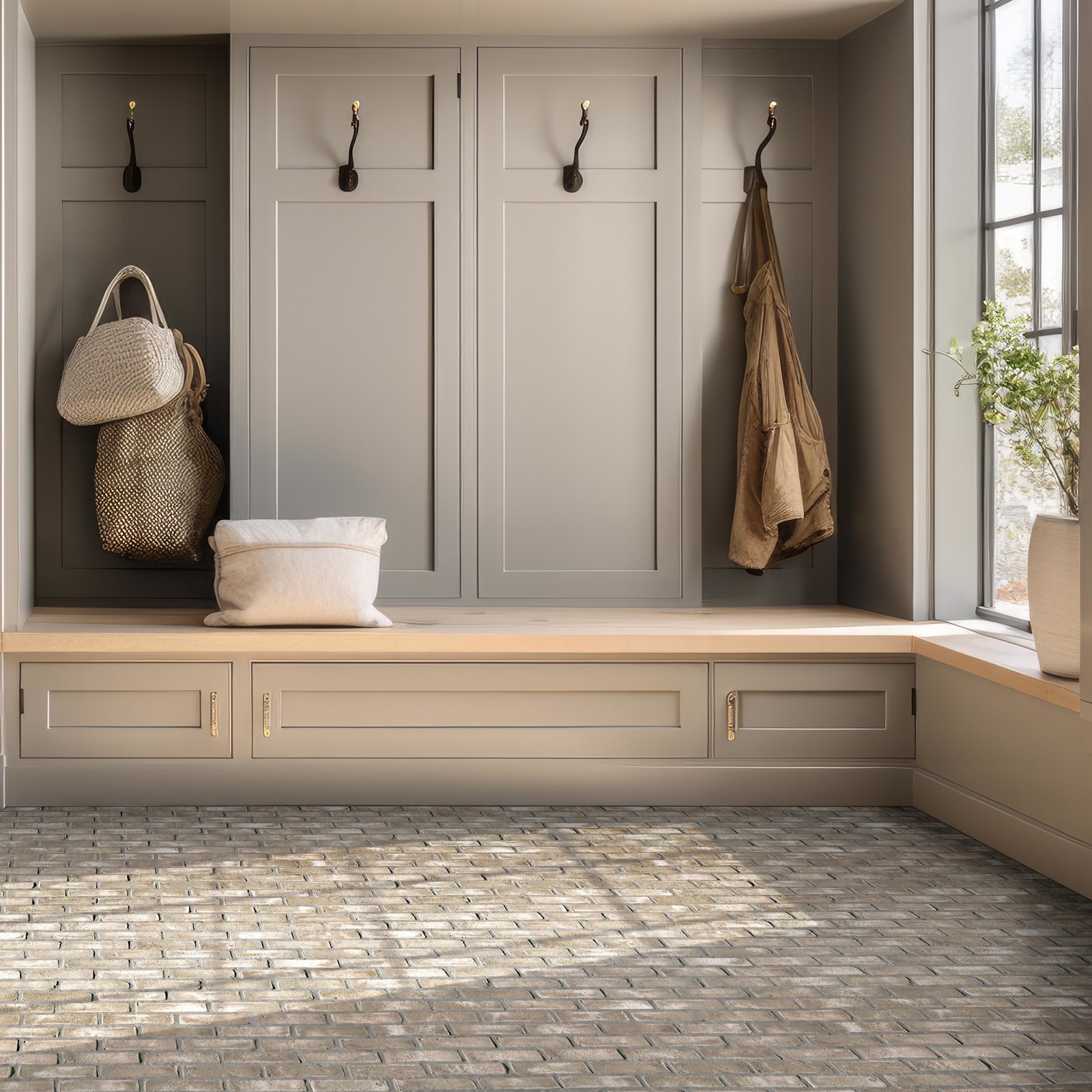 Ackland AKM-B-TE2.25X7.5SWN-CA Terabrik – 11″ x 28″ Clay Floor – Cathedral Dust