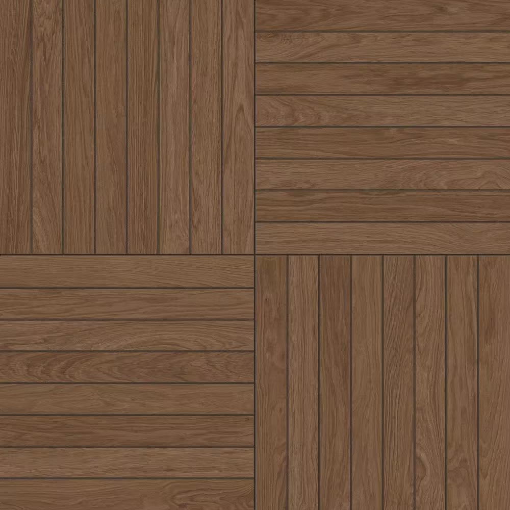 Selva Brown 24 In. X 24 In. X 0.75 In. Wood Look Porcelain Paver (Case of 2)