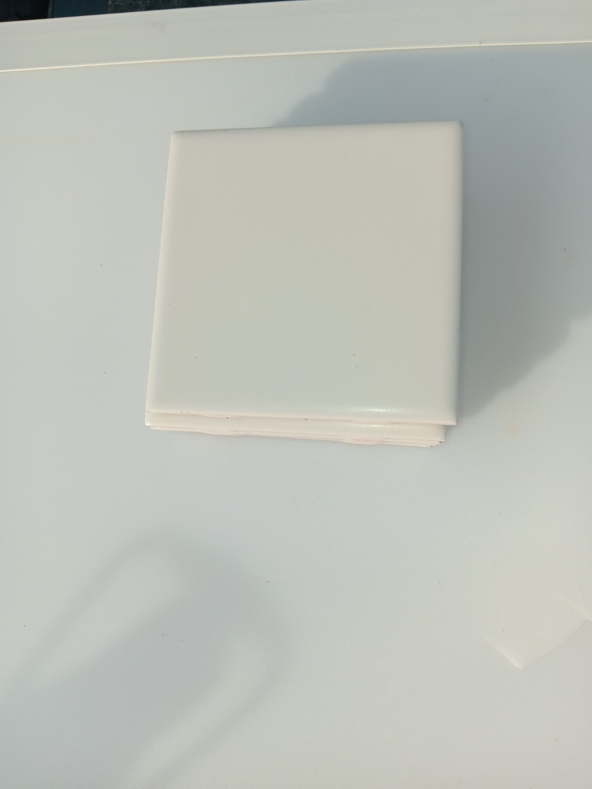 1 Box -50 Tiles (6 ft²) – Matte Almond 4×4 Ceramic Subway Tile..Vintage/Retro