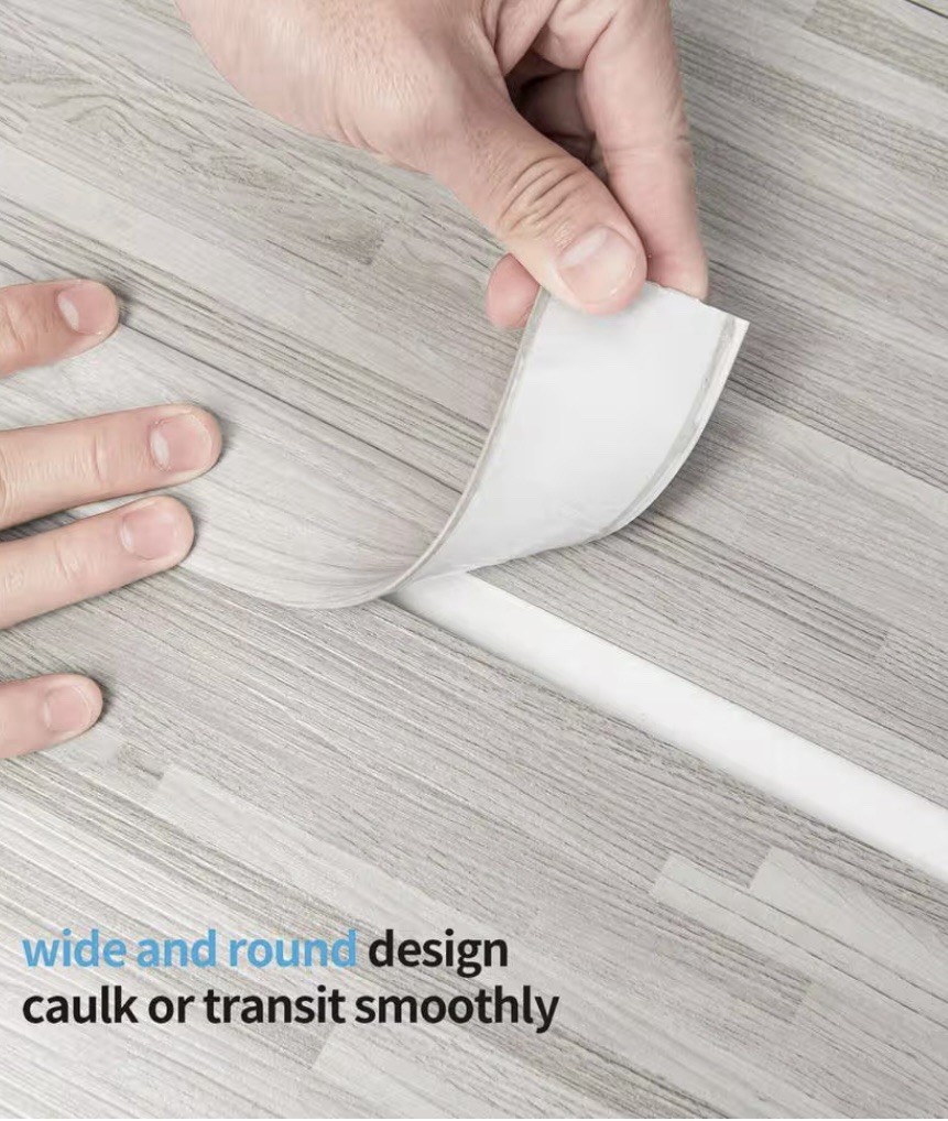 Art3d White Washed Peel N Stick Vinyl Transition Strip For Floor Gaps 1.57”x120”
