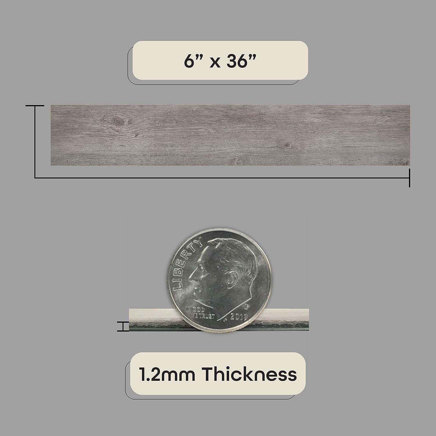 Easy DIY Light Grey Oak Vinyl Peel and Stick Planks – 10-Pack Flooring