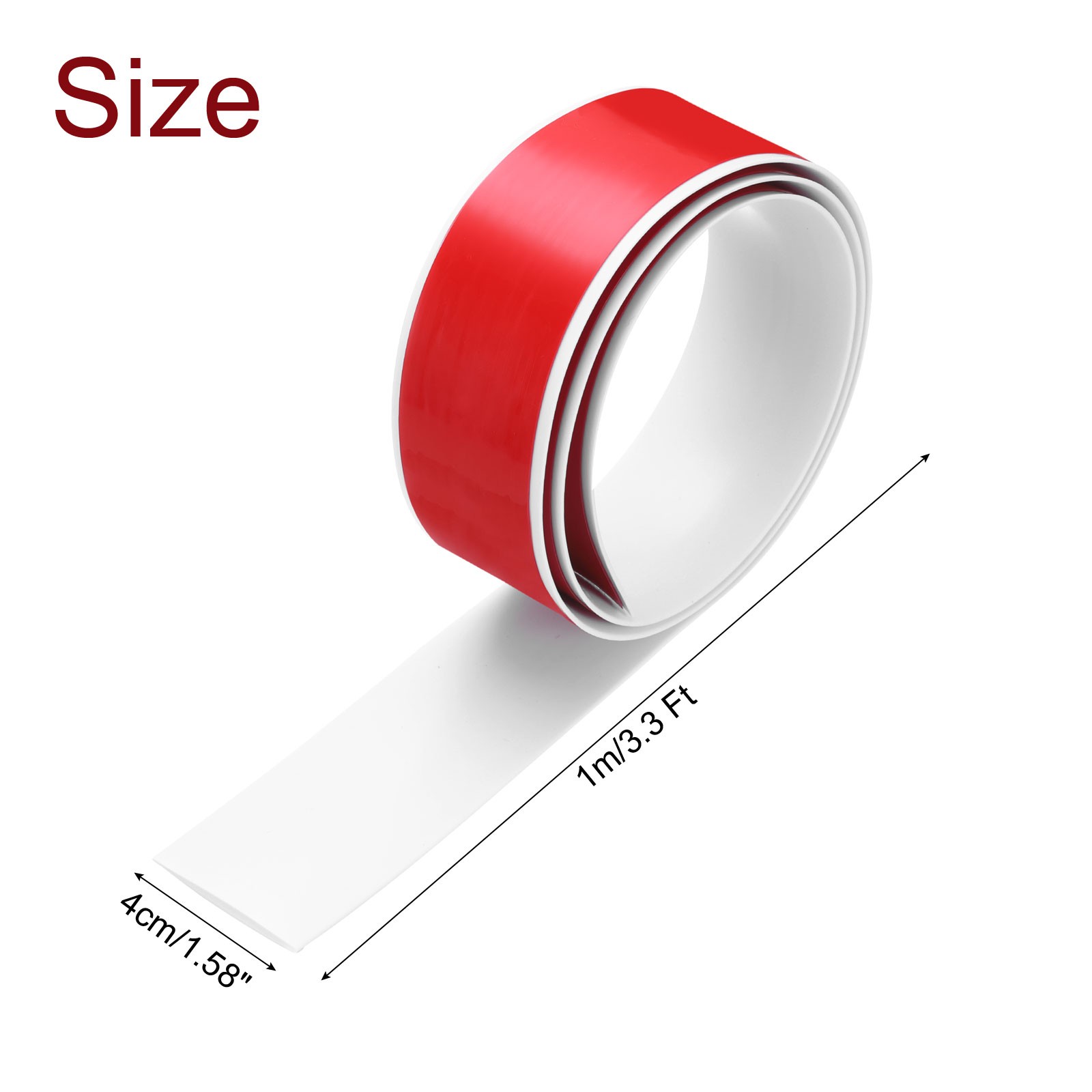 3.3Ft Floor Transition Strip Self Adhesive 1.58″ Flooring Cover Strip White