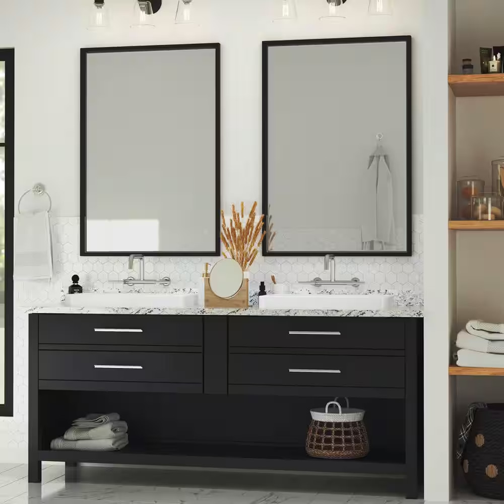 8 Ft. Straight Laminate Countertop All-Inclusive Kit in Textured White Ice Grani