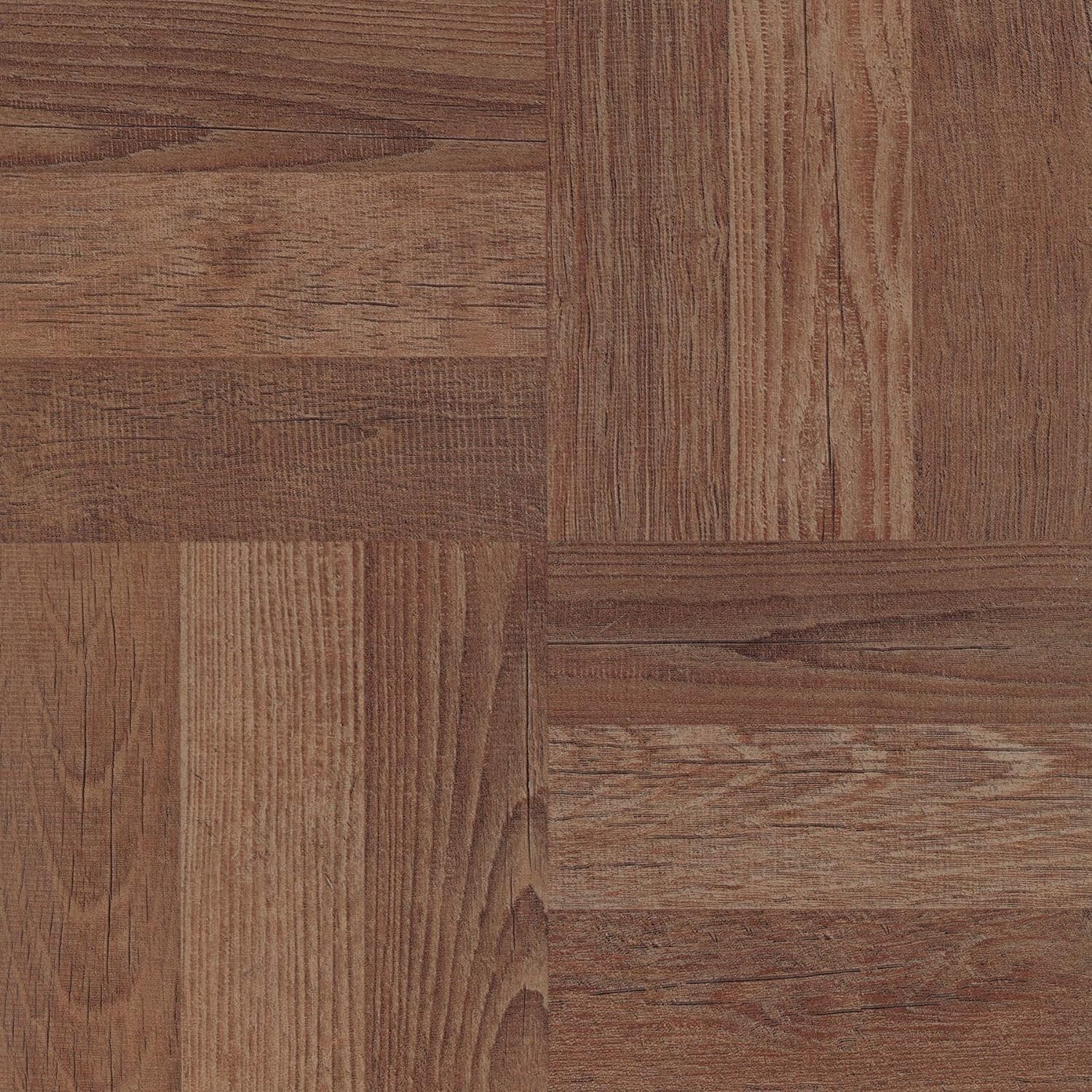 Peel & Stick Parquet Floor Tiles – Brown – Easy Installation, Water Resistant