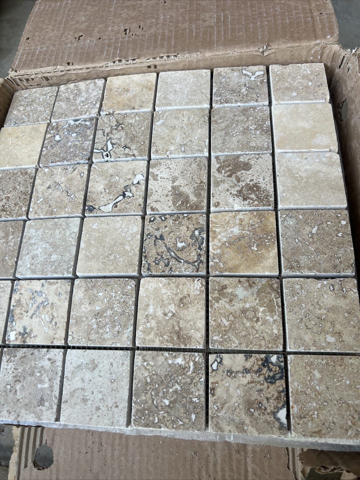 Casa Antica Beautiful- neutral & natural Stone – 12″x12″ 3/8 “ Have 9