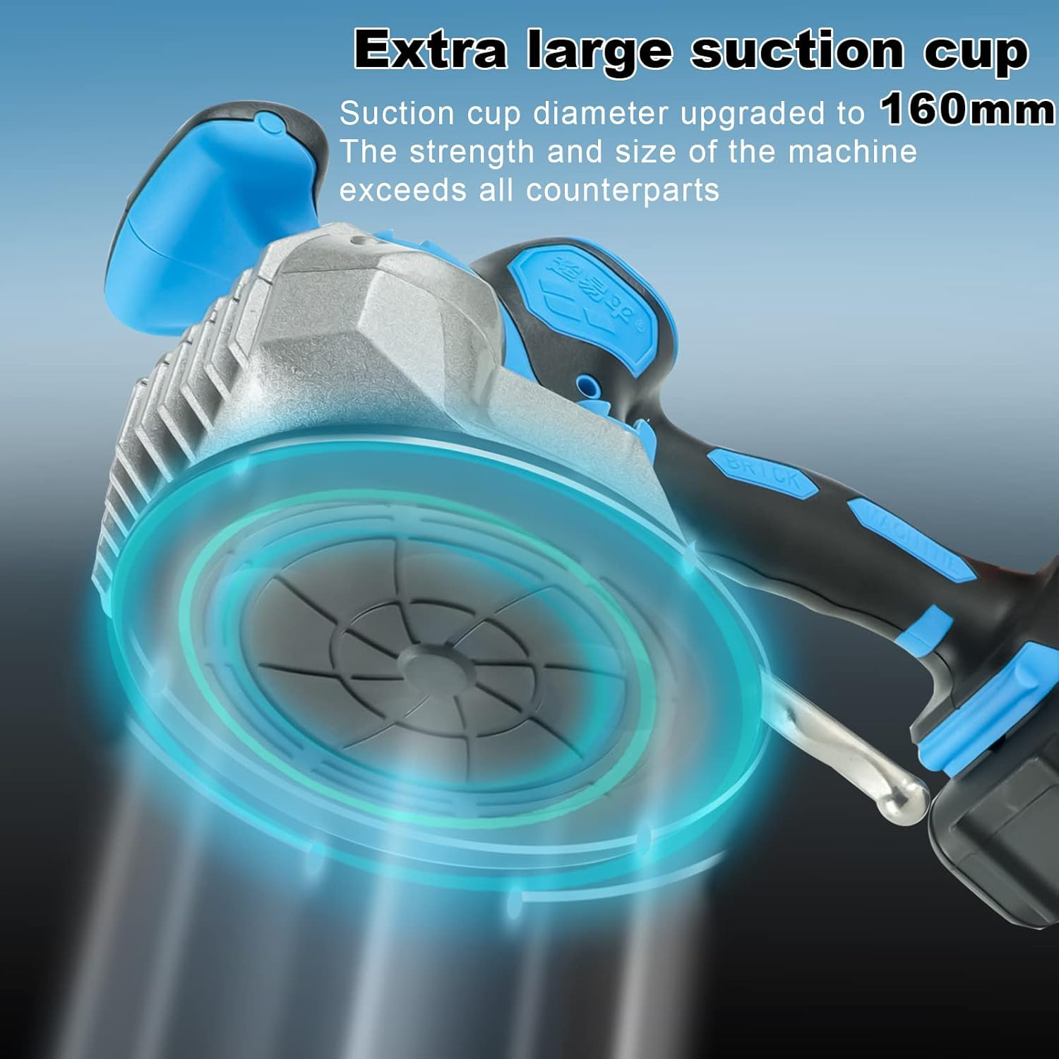 Automatic Tile Vibration Tool – 25000mAh, 6 Speed, 160mm Suction Cup