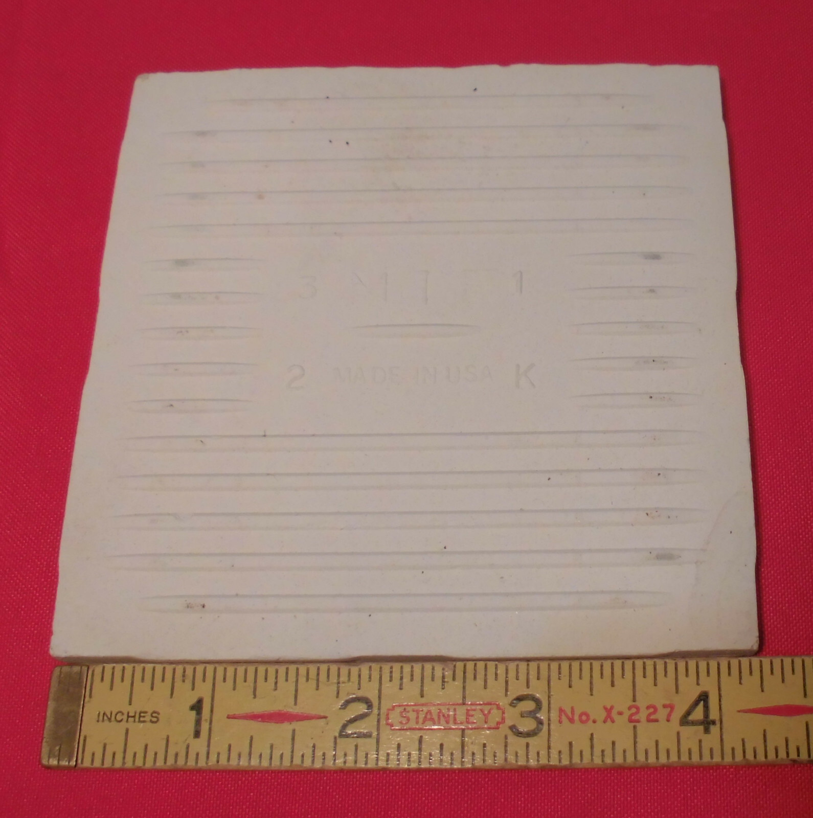 1 pc. *Salt & Pepper* 4-1/4″ Glossy Ceramic Tile by Monarch Tile Co. USA…New