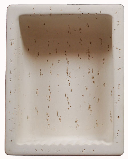 Cast Stone Rectangular Recess – Travertine look Noce or Ivory