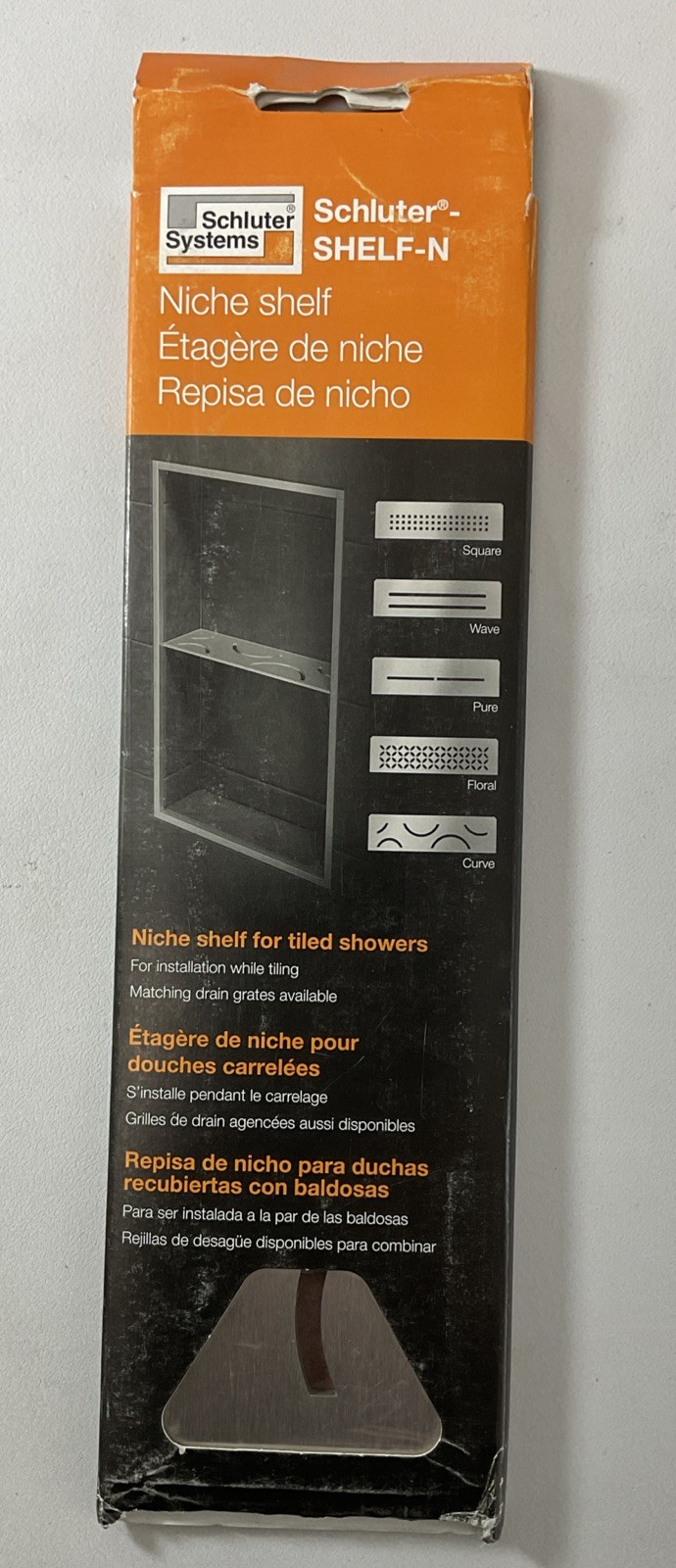 Schluter Niche Shelf For Prefabricated Kerdi Board-SN Shower Niches – Curve-New