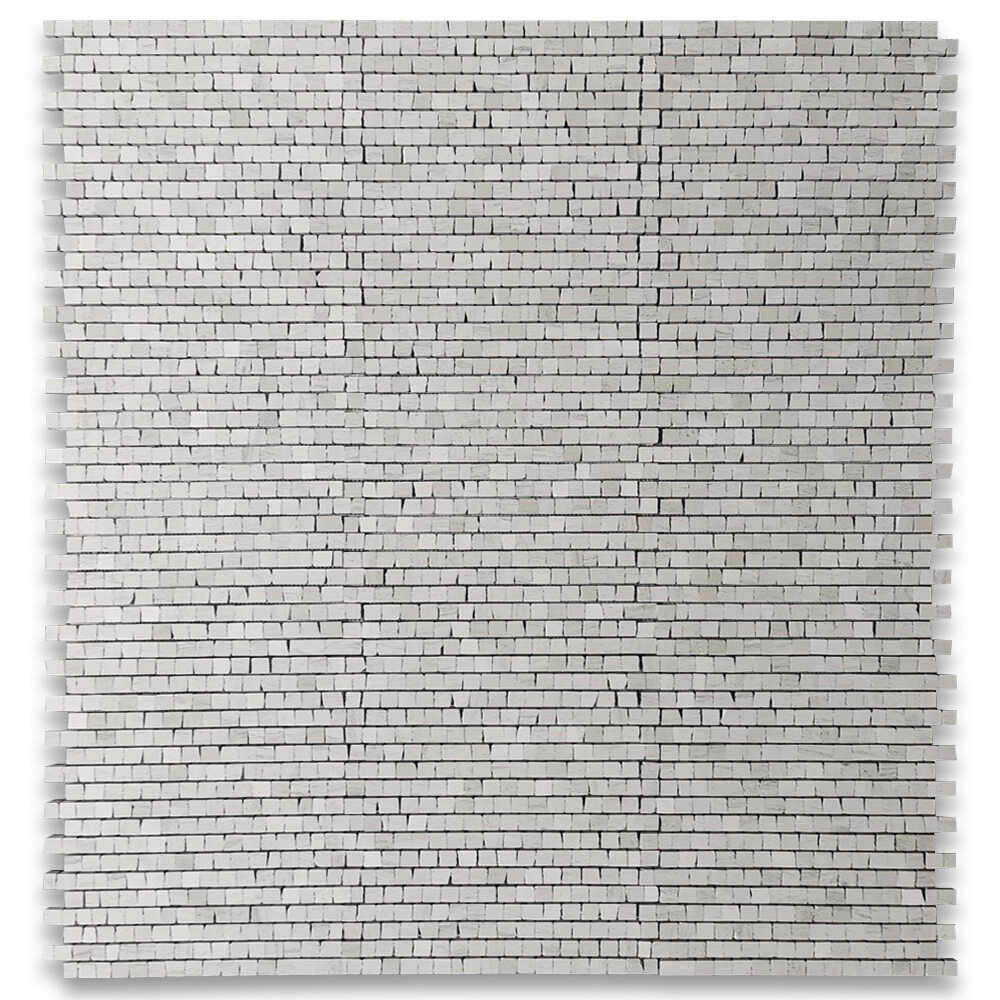H29H Moleanos Beige Golden Beach Limestone Hand Clipped Random Mosaic Tile