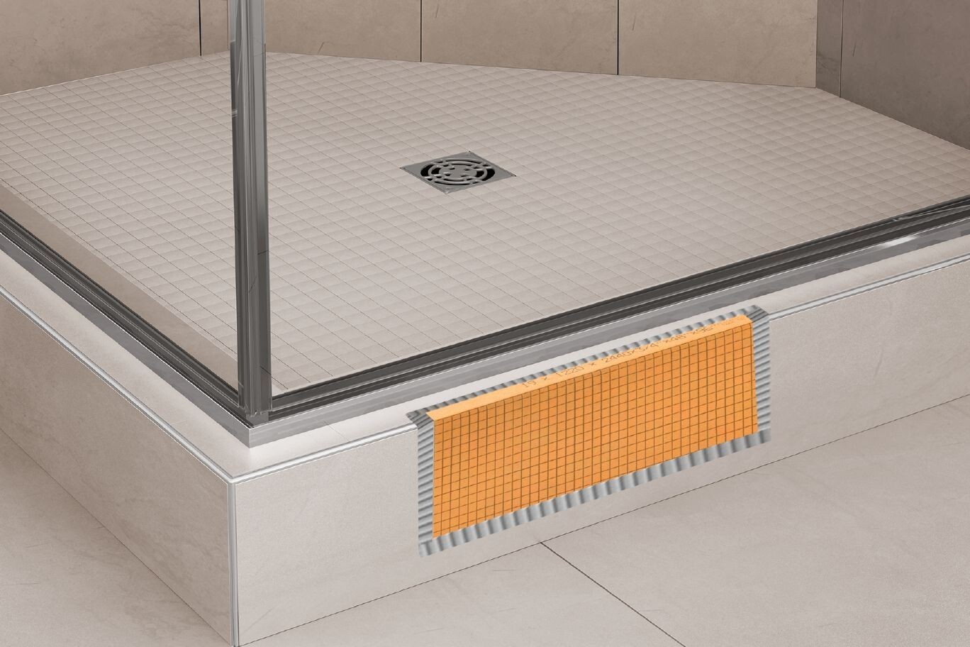 Kerdi-Board-SC 38 in. x 6 in. x 4-1/2 in. Shower Curb