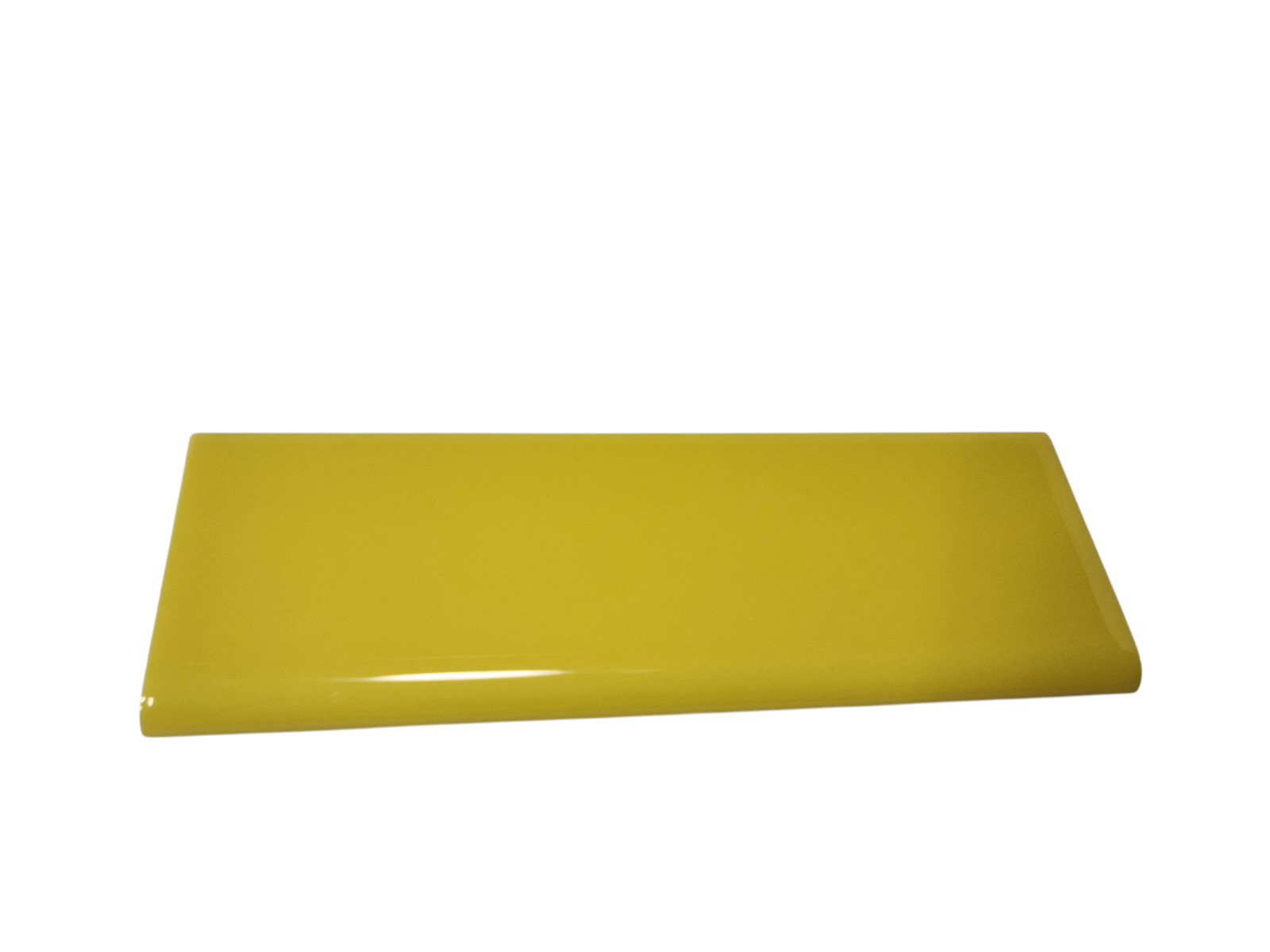 Sunflower Yellow Ceramic Tile Bullnose Backsplash Curved Edge Subway Trim