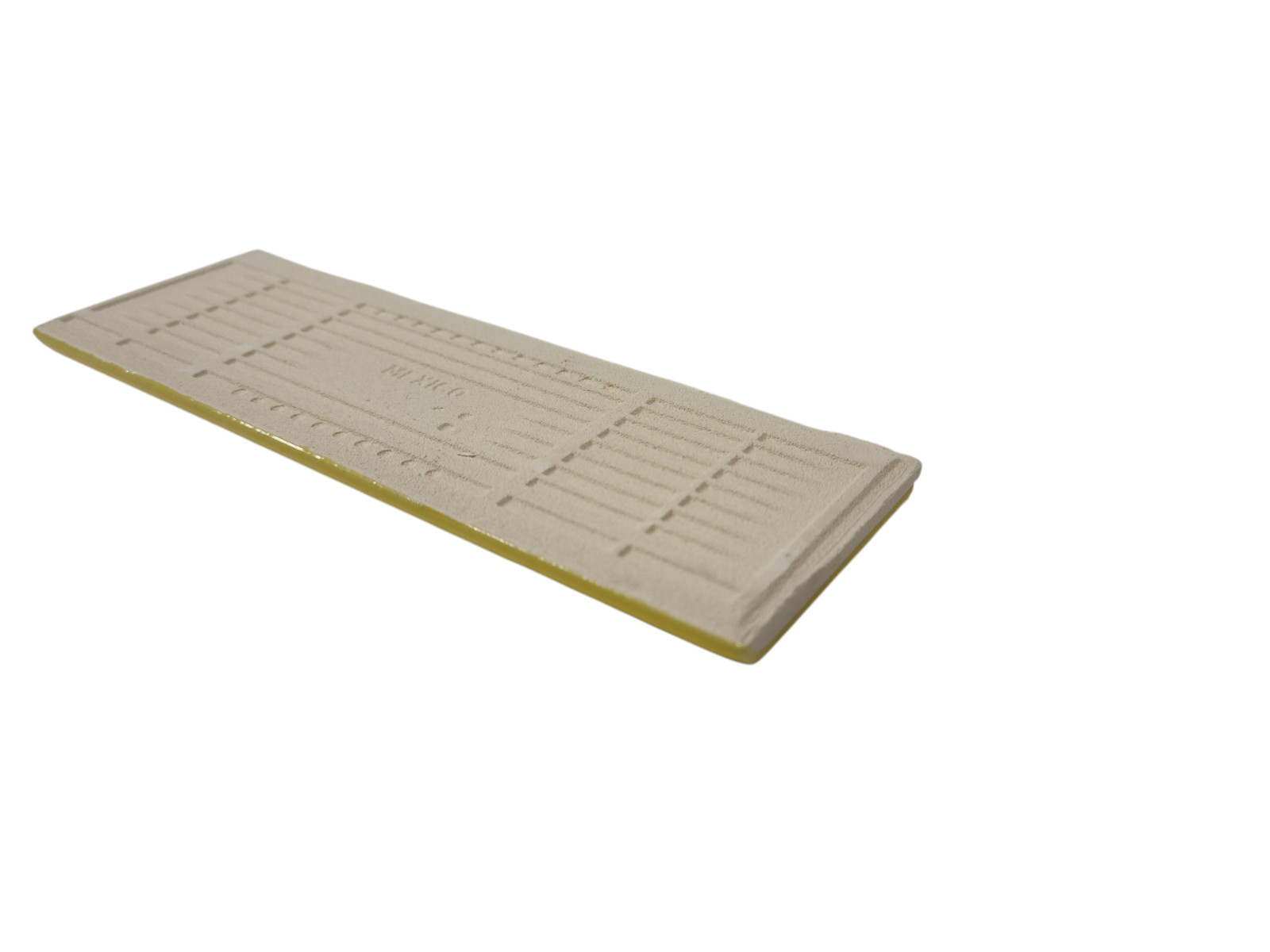 Sunflower Yellow Ceramic Tile Bullnose Backsplash Curved Edge Subway Trim